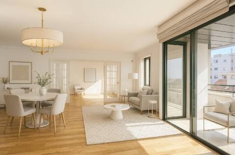 6 assoalhadas na melhor zona de Lisboa em prédio com piscina