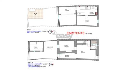 Moradia T2 com projeto de transformação em T3, centro histórico