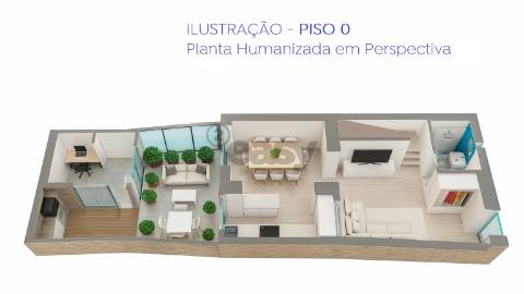 Moradia T2 com projeto de transformação em T3, centro histórico