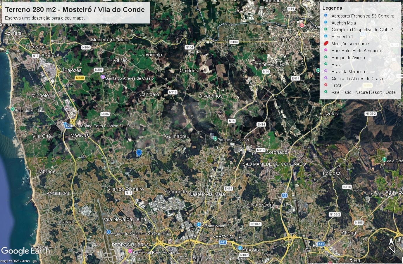 Terreno Para Construção  Venda em Vilar e Mosteiró,Vila do Conde