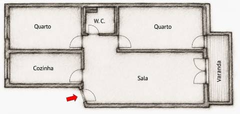 T2 remodelado a 10 min do metro e comboio