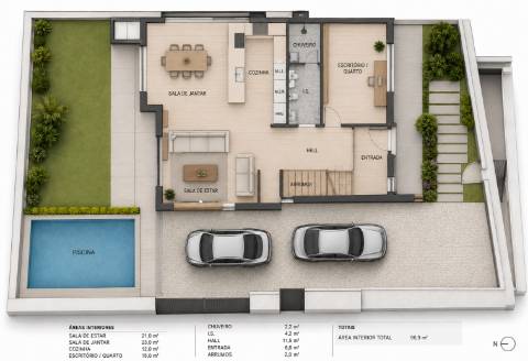 Moradia T4 com piscina