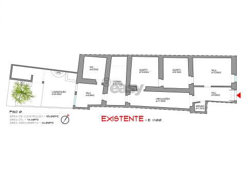 Moradia T2 com Logradouro e Poço no Centro Histórico de Borba| Projeto de Remodelação Incluído