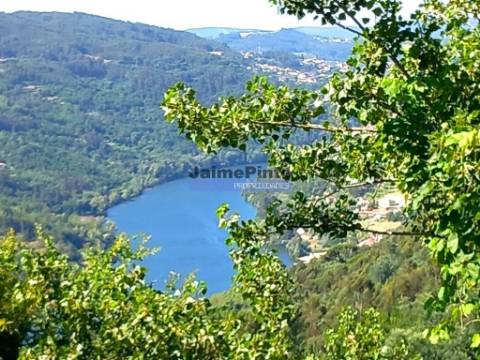 Terreno de encosta, ampla vista rio Douro. Portugal, Porto, Marco de Canaveses.