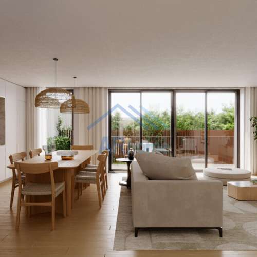 Espaçoso T3 com Varandas, Terraços e Jardins em novo condomínio privado: