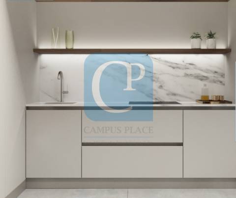 Apartamento T1 com varanda, em construção - Cedofeita