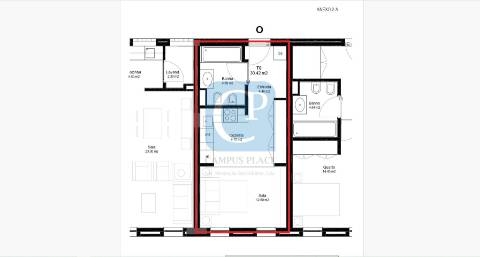 Apartamento T0 novo, junto ao metro Câmara de Matosinhos