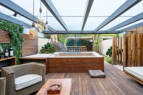 Moradia T4 em condomínio de luxo com piscina, Leça da Palmeira