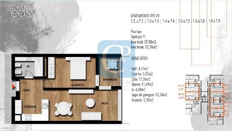 Apartamento T1, Empreendimento Asprela Easy, Paranhos