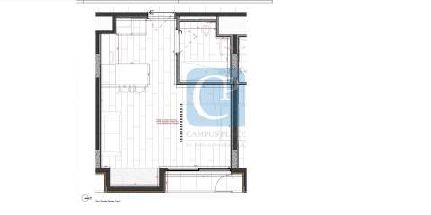 Apartamento T0 em construção no Empreendimento Laetitia Living