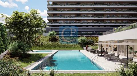 Apartamento T3 com piscina e ginásio no Empreendimento Verde Vale no centro da Maia