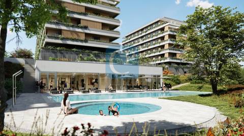 Apartamento T3 com piscina e ginásio no Empreendimento Verde Vale no centro da Maia