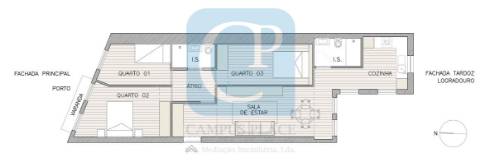 Apartamento T3 na Baixa do Porto