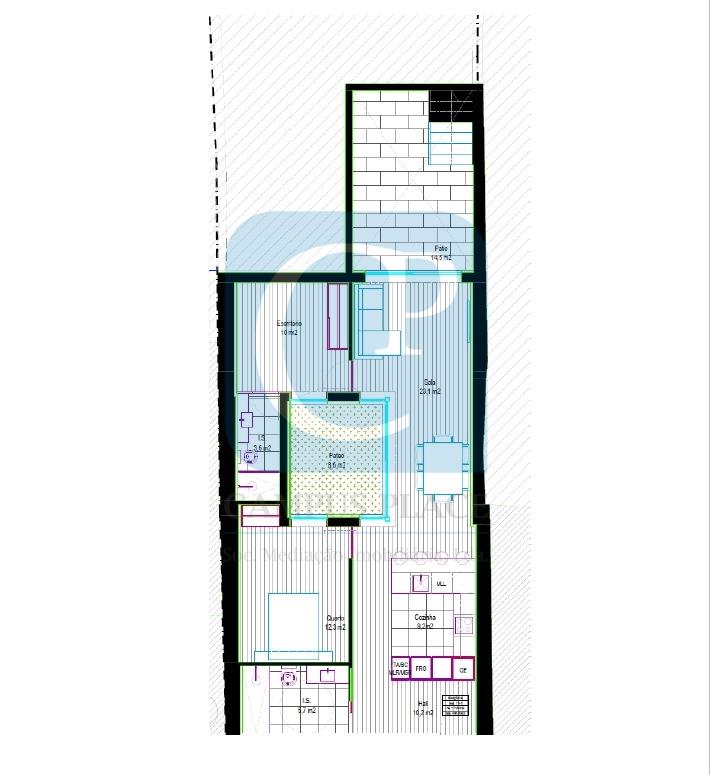 Apartamento T2 em construção na Boavista, Porto