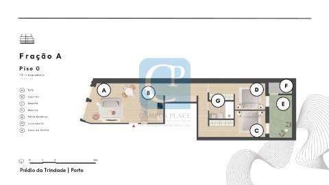 Apartamento T2 Kit, Empreendimento Trindade, na Baixa do Porto