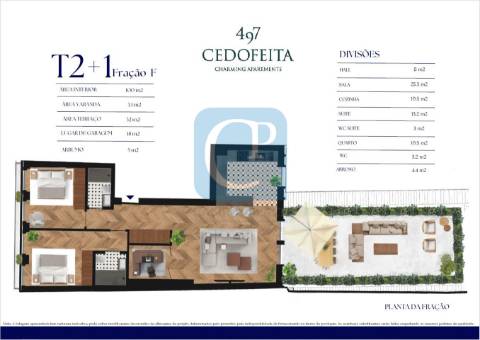 Apartamento T2+1 em construção, no Empreendimento Cedofeita 497