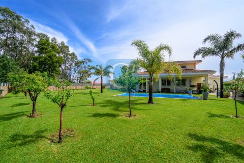 Moradia isolada T4+1 com piscina no centro de Modivas