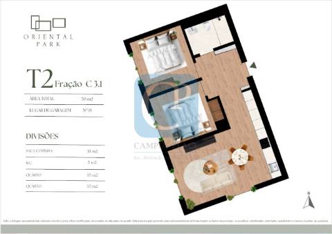 T2 em construção, Empreendimento Oriental Park - Campanhã, Porto