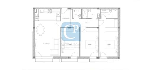 Apartamento T3 em construção no Bonfim Oporto Apartments, Porto