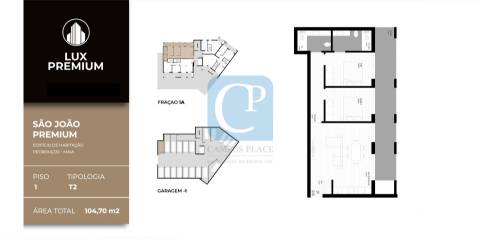 Apartamento T2 em construção no Empreendimento São João Premium