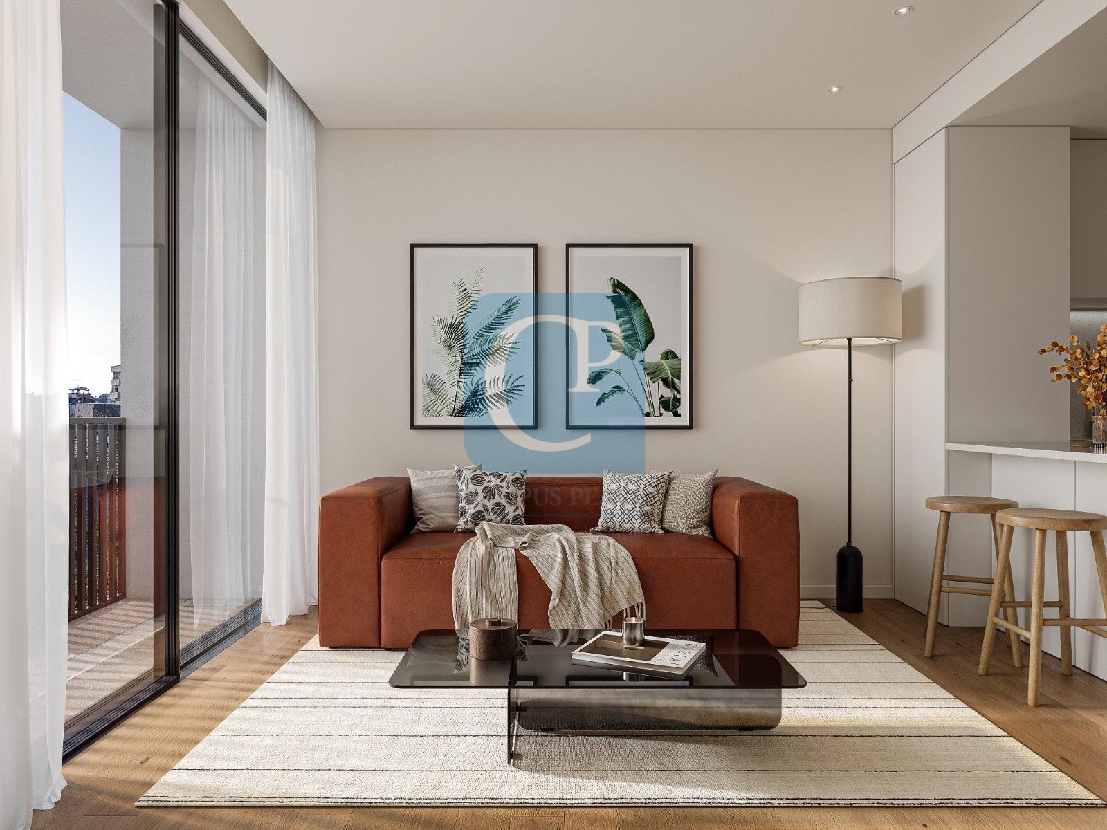 Apartamento T0 em construção no Empreendimento Laetitia Living