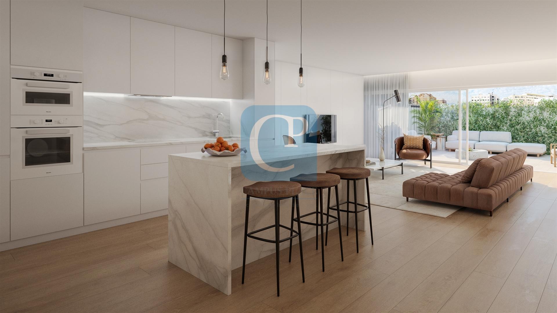 Apartamento T3 em construção, no Empreendimento Brito Capelo 1023