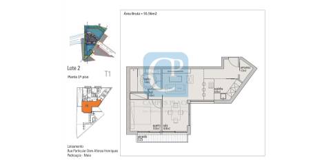 Apartamento T1 em construção no Empreendimento Campus Prestige