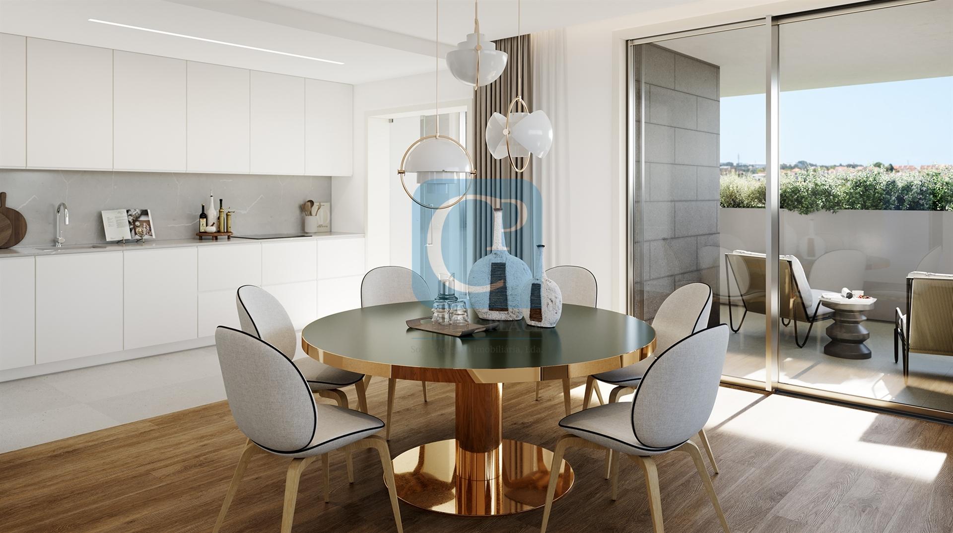 Apartamento T3 com piscina e ginásio no Empreendimento Verde Vale no centro da Maia