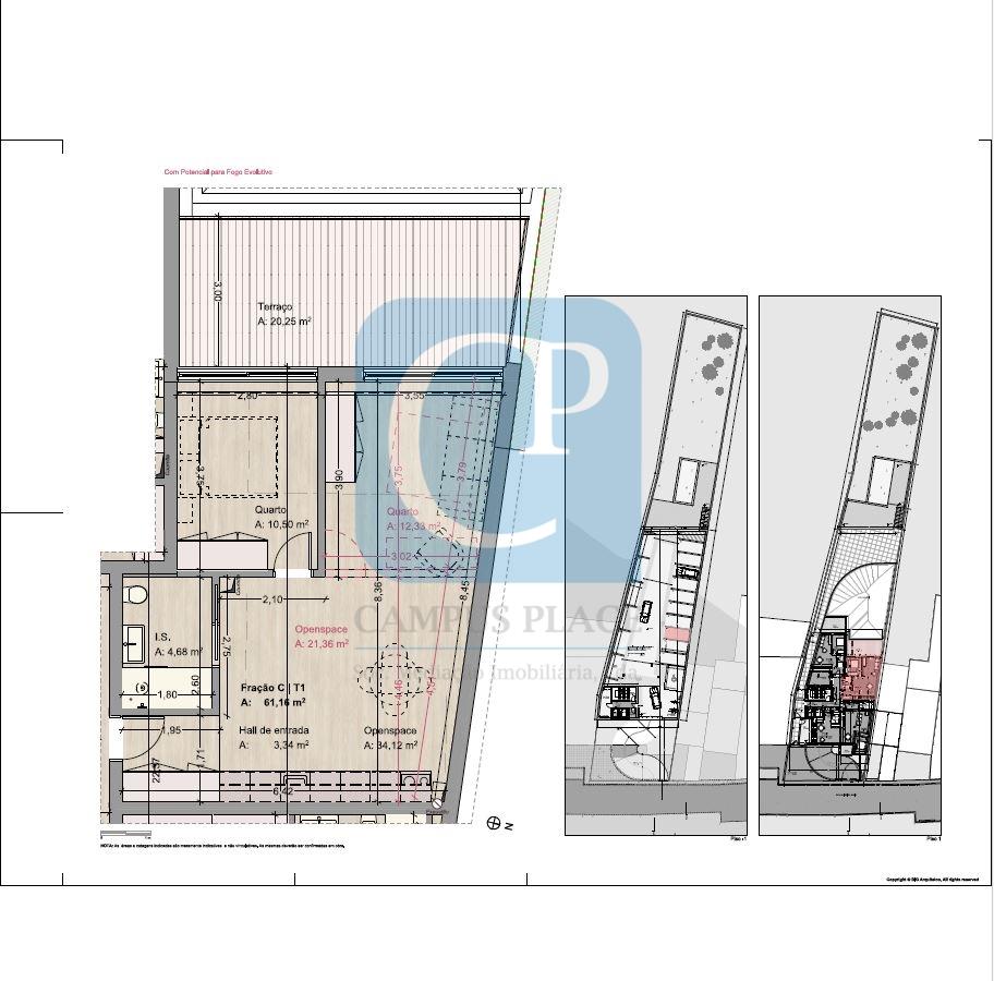 Apartamento T1 em construção no Empreendimento Campus Premium