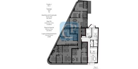 Apartamento T2 em construção, no Empreendimento LA LYS RESIDENCE