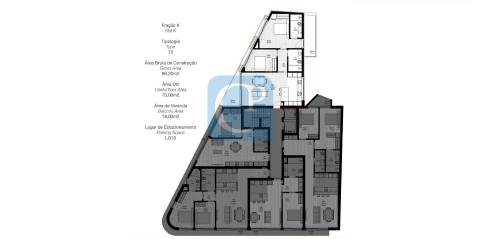 Apartamento T2 em construção, no Empreendimento LA LYS RESIDENCE