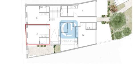 Apartamento T0 em construção no Empreendimento Moinho de Vento Flats em Leça da Palmeira