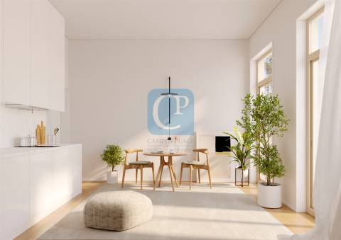 Apartamento T0 com terraço no Empreendimento Moinho de Vento Flats em Leça da Palmeira