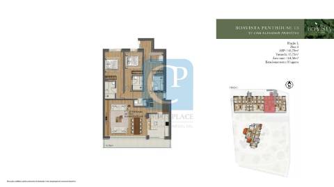 Apartamento T3 com varanda no Empreendimento Boavista Garden