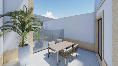 T2 c/ terraço Novo no Centro da Póvoa de Varzim