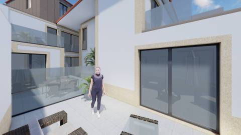 T2 c/ terraço Novo no Centro da Póvoa de Varzim