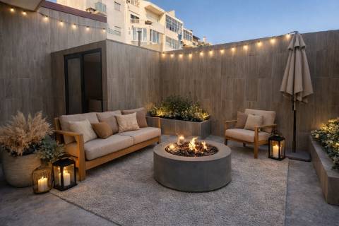 T2 + 1 c/ Terraço a 50m da Praia na Póvoa de Varzim