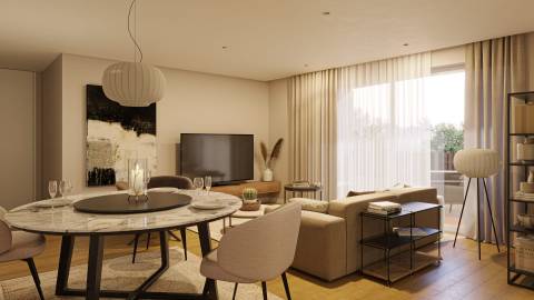 T3 com Terraço junto á Praia na Póvoa de Varzim