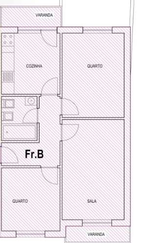 T2 em 2ª Linha de Mar em Aver-O-Mar na Póvoa de Varzim