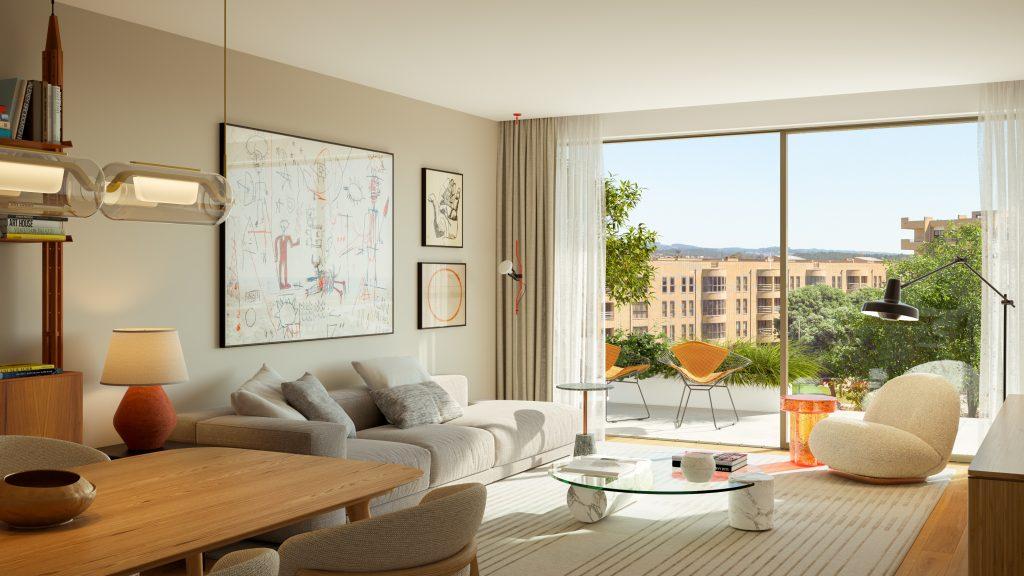 T2 com terraço em Empreendimento de Luxo na 1ª Linha de Mar