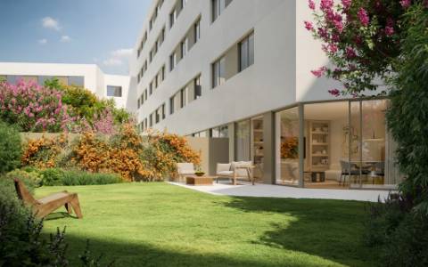 T2 com terraço em Empreendimento de Luxo na 1ª Linha de Mar