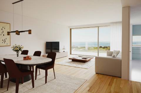 T3 Novo e Luxuoso com Terraço em 1ª Linha de Mar em Vila do Conde