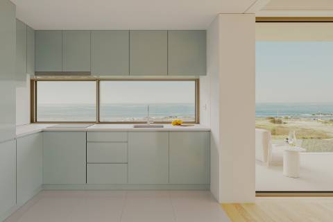 T2 Novo e Luxuoso com Terraço em 1ª Linha de Mar em Vila do Conde