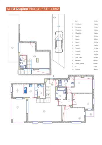 Apartamento T3 + 1 (Duplex)
