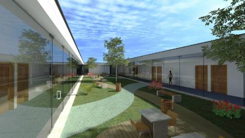 Terreno com projeto aprovado para Lar e Apartamentos