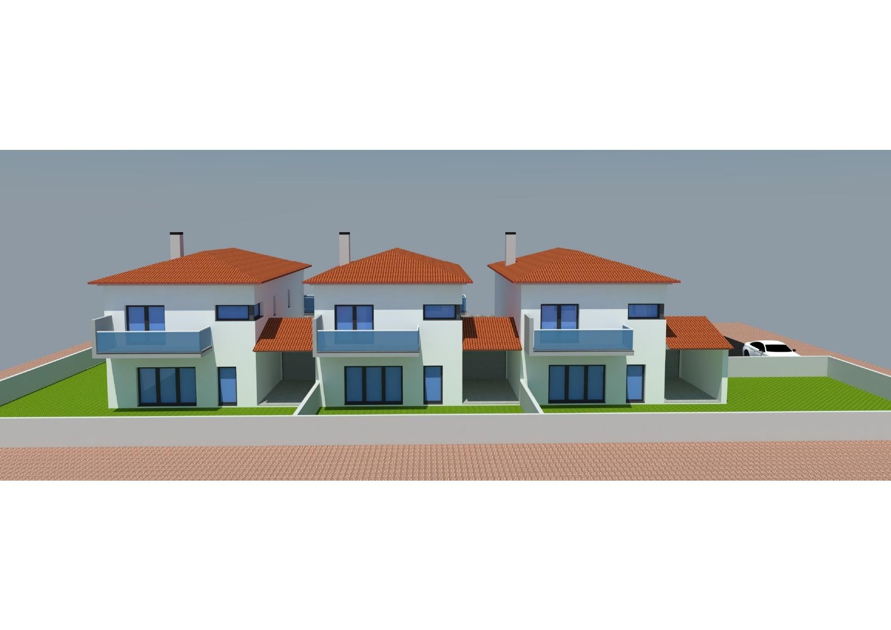 Moradia T4, geminada pela garagem