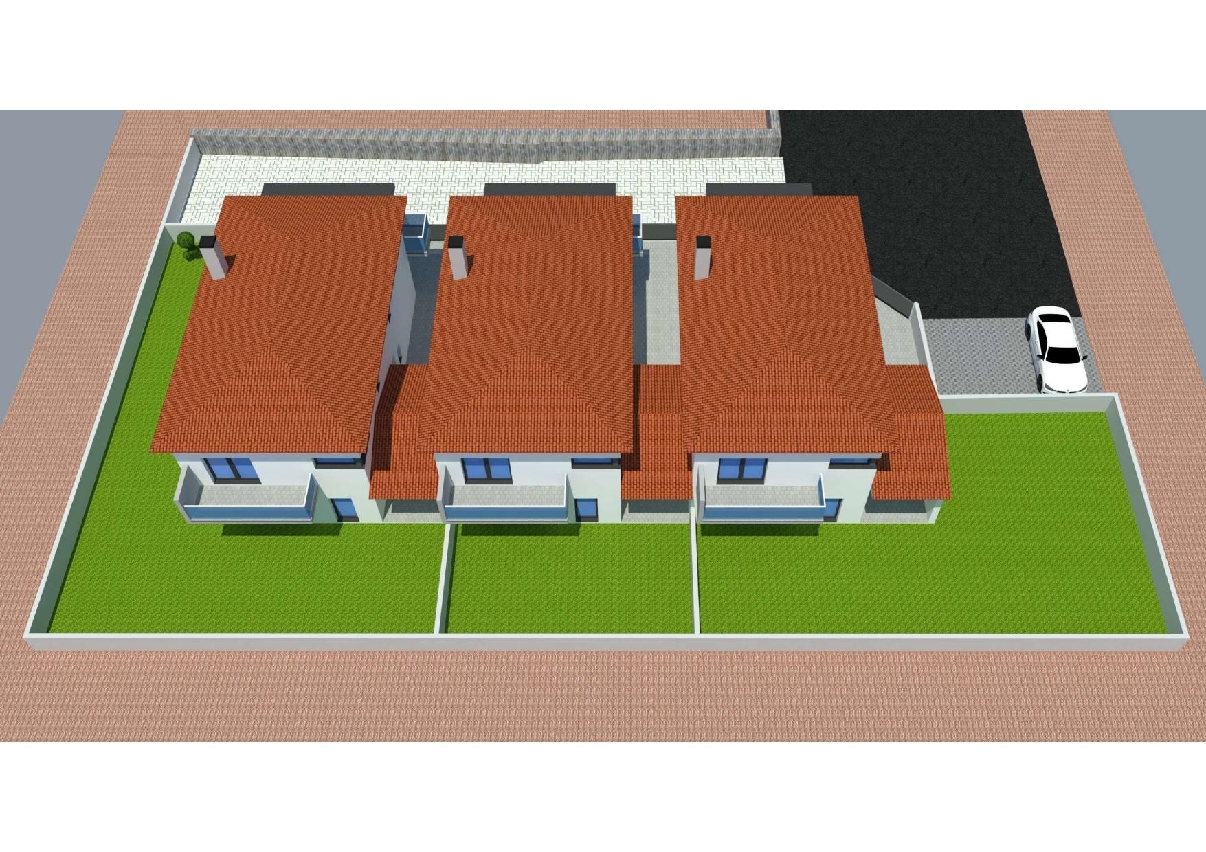 Moradia T4, geminada pela garagem