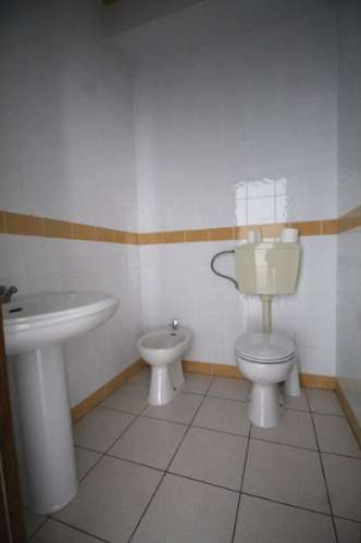 Loja ampla com casa de banho e terraço