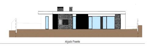 Moradia contemporânea, individual de r/c, numa zona sossegada de moradias