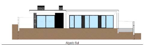 Moradia contemporânea, individual de r/c, numa zona sossegada de moradias